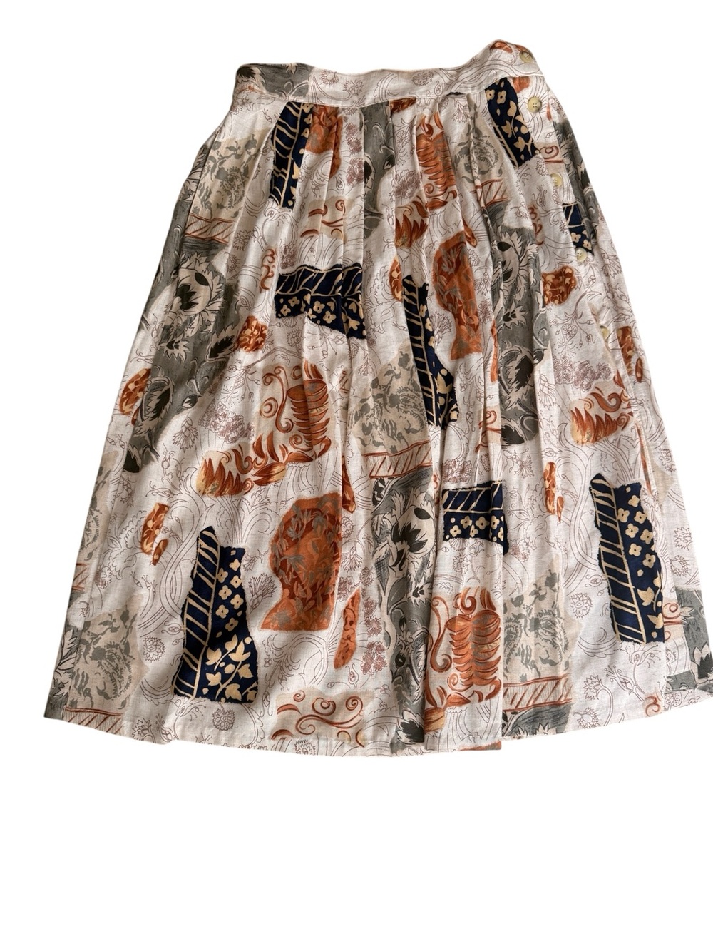 KATHRYN DEENE VINTAGE MAXI SKIRT SIDE BUTTON DETAIL SIZE 18-20